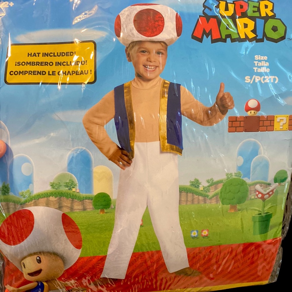 2T 🍄 Toad from Mario Costume 🍄